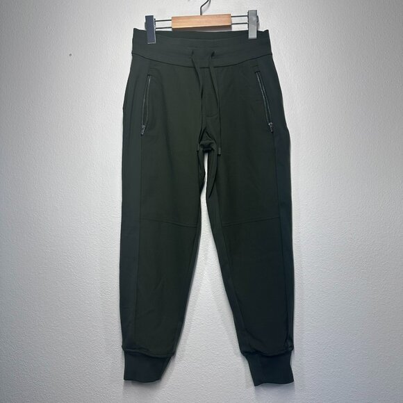 Athleta Headlands Hybrid Trek Jogger Pants Womens Size 0 Forest Green Zip Pocket - Picture 1 of 6